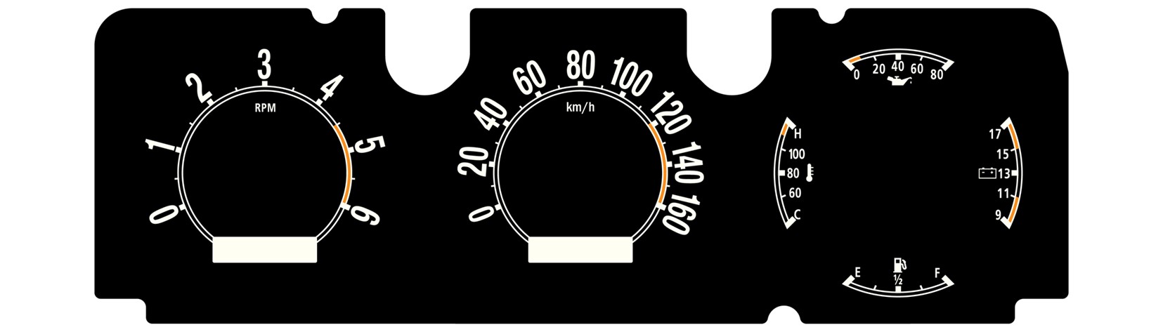 Dakota Digital VHX Series Dashboard 1973-1985 FSJ with Stock Style