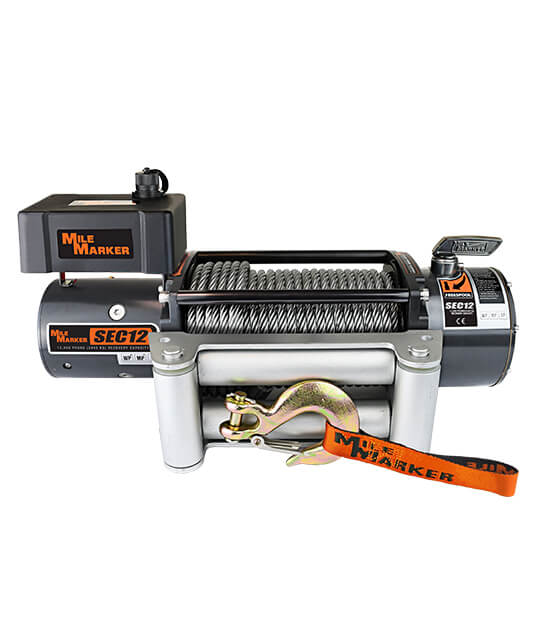 Mile Marker SEC12 12,000 lb Winch Steel Cable - BJ's Full-Size