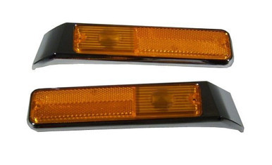 Side Marker Lenses with Bezels 1972-1991 - BJ's Full-Size Jeep Parts