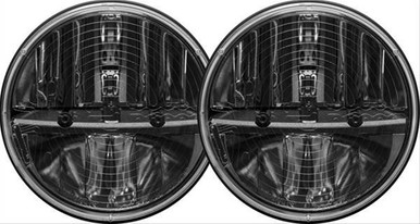 LED Heated Pair 7-Inch Round Headlamps Truck-Lite by Rigid 55008