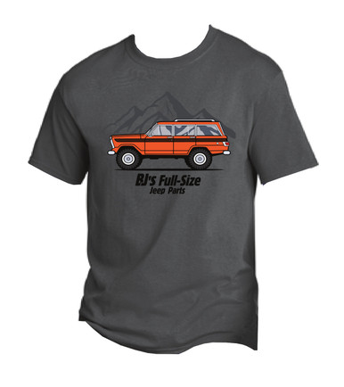 [JEEP]★24SS★Loose Fit Wagoneer Car Sleeve Single T-Shirt Jeep Mens Vintage Wagoneer Black T-Shirt(X-Small) | Amazon.com
