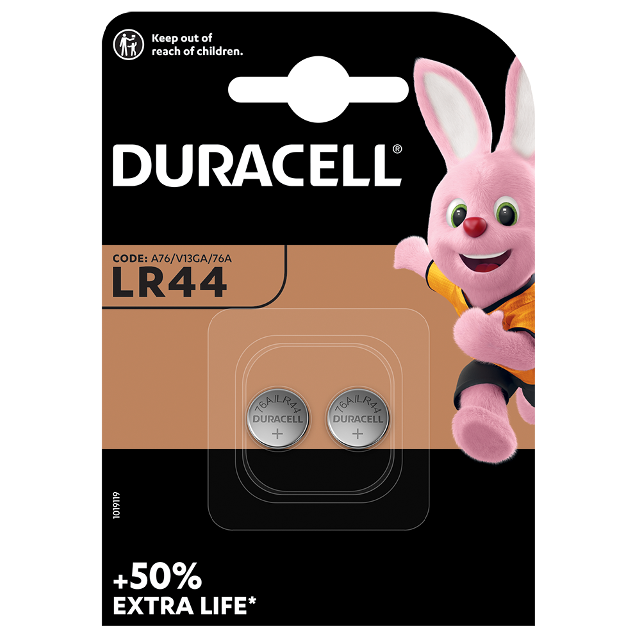 Duracell 76A (LR44) Alkaline Button Battery