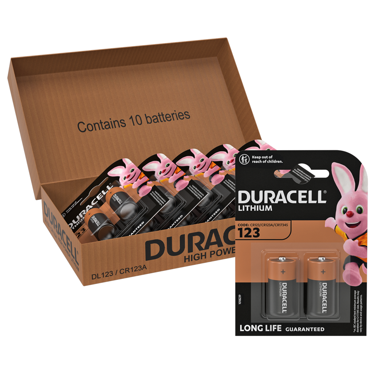 Duracell Procell Intense CR123 3 volt Lithium Battery 12 per box –  Batteries Inc.