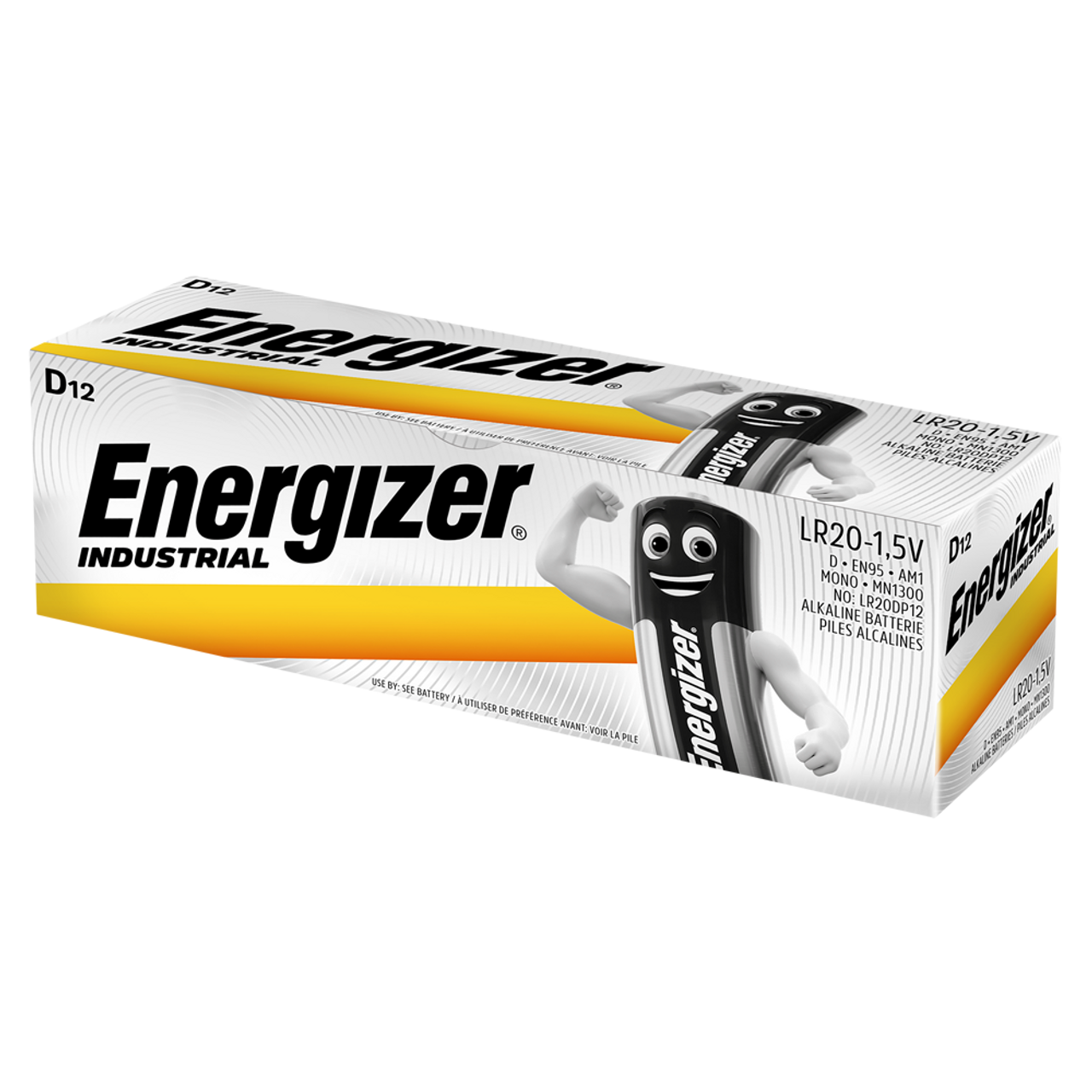 Energizer Industrial D LR20 Batteries | Box of 12