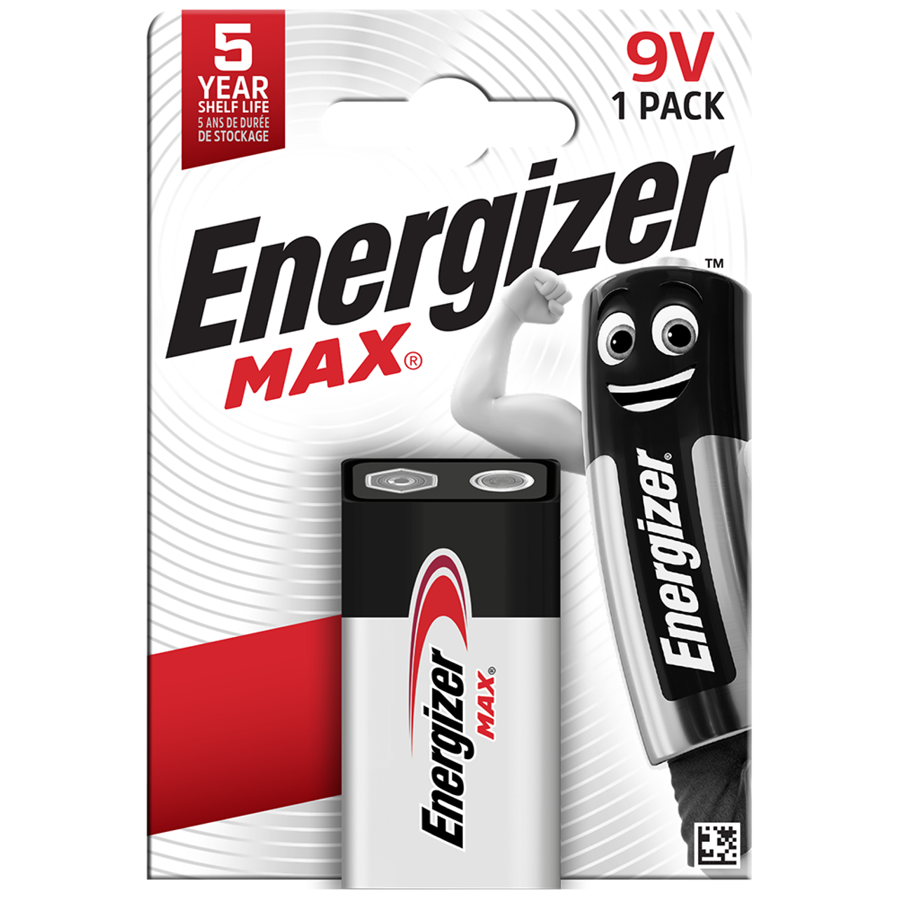 Energizer Max 9V PP3 6LR61 Alkaline Battery | 1 Pack
