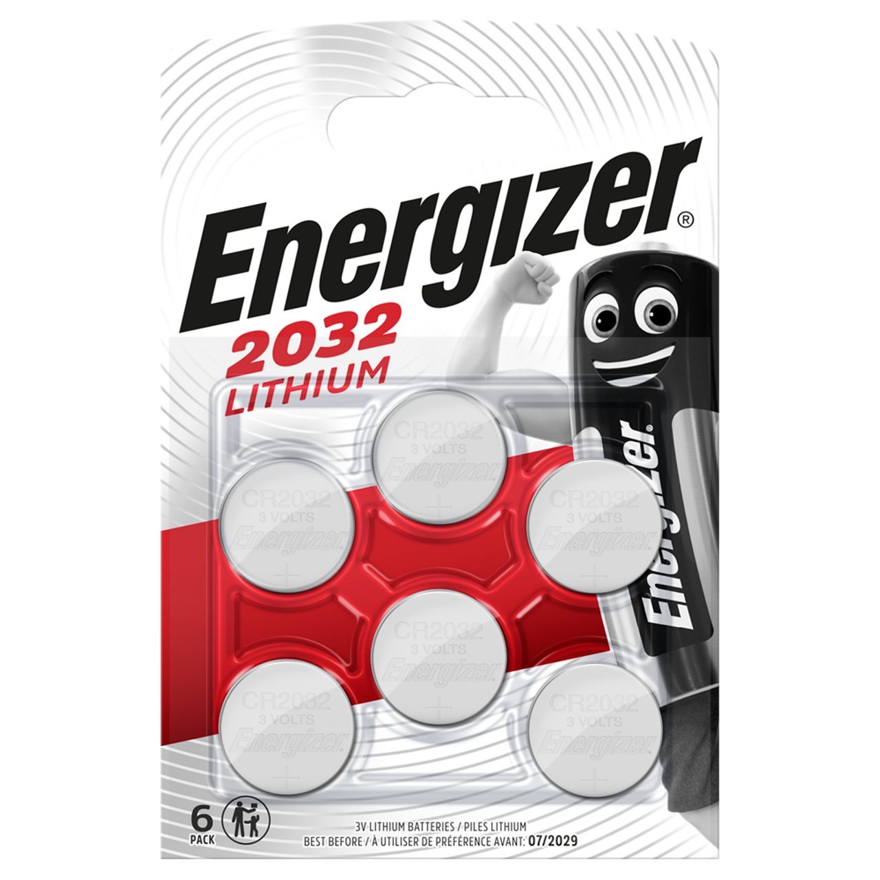 Energizer CR2032 Coin Cell Battery (6 Pack)