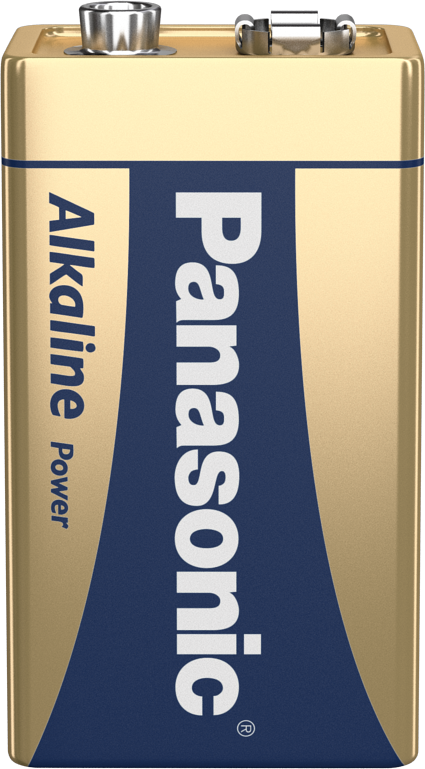 Panasonic Alkaline Power (Bronze) 9V PP3 Battery | 12 Pack