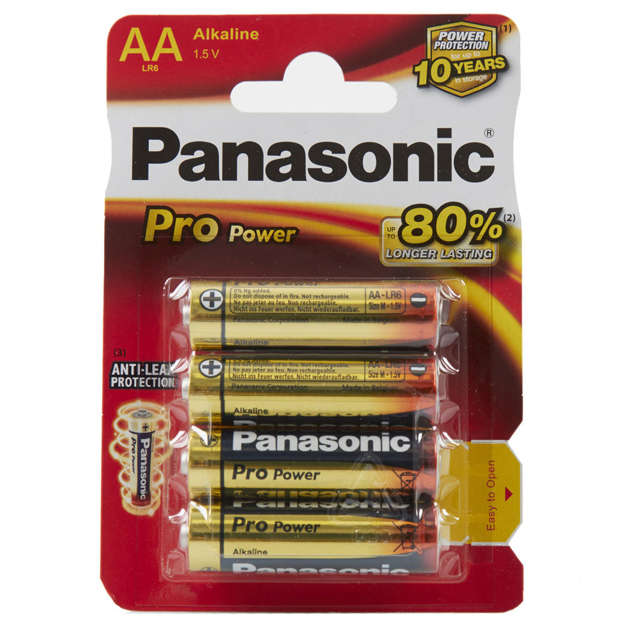 Panasonic Pro Power AA LR6 Batteries | 4 Pack