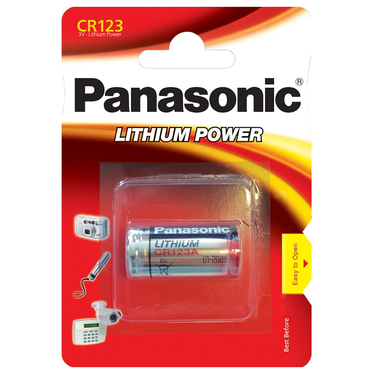 Panasonic Lithium CR123A 3V Lithium Battery
