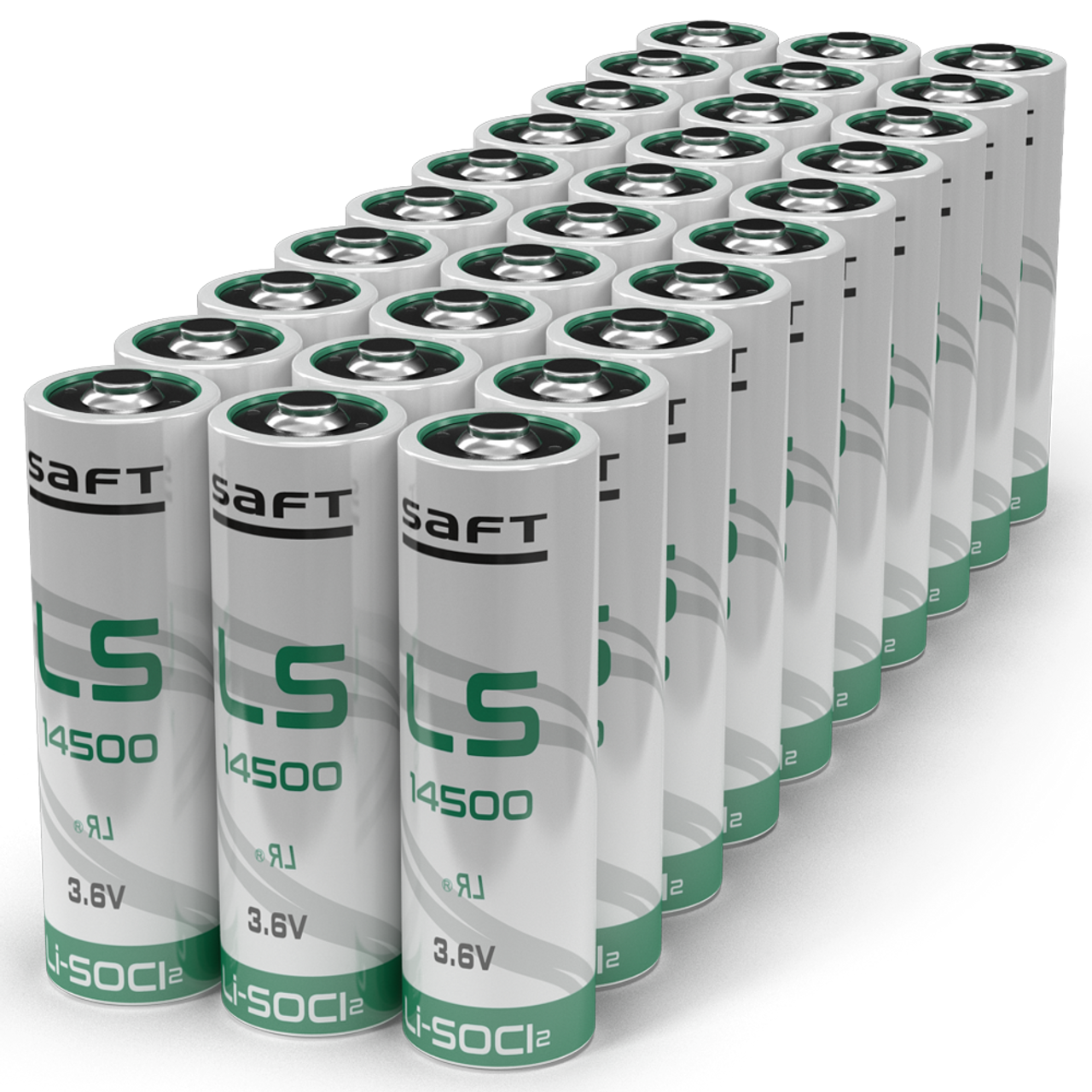 SAFT LS14500 AA 3.6 Volt Lithium Battery (2600 mAh)
