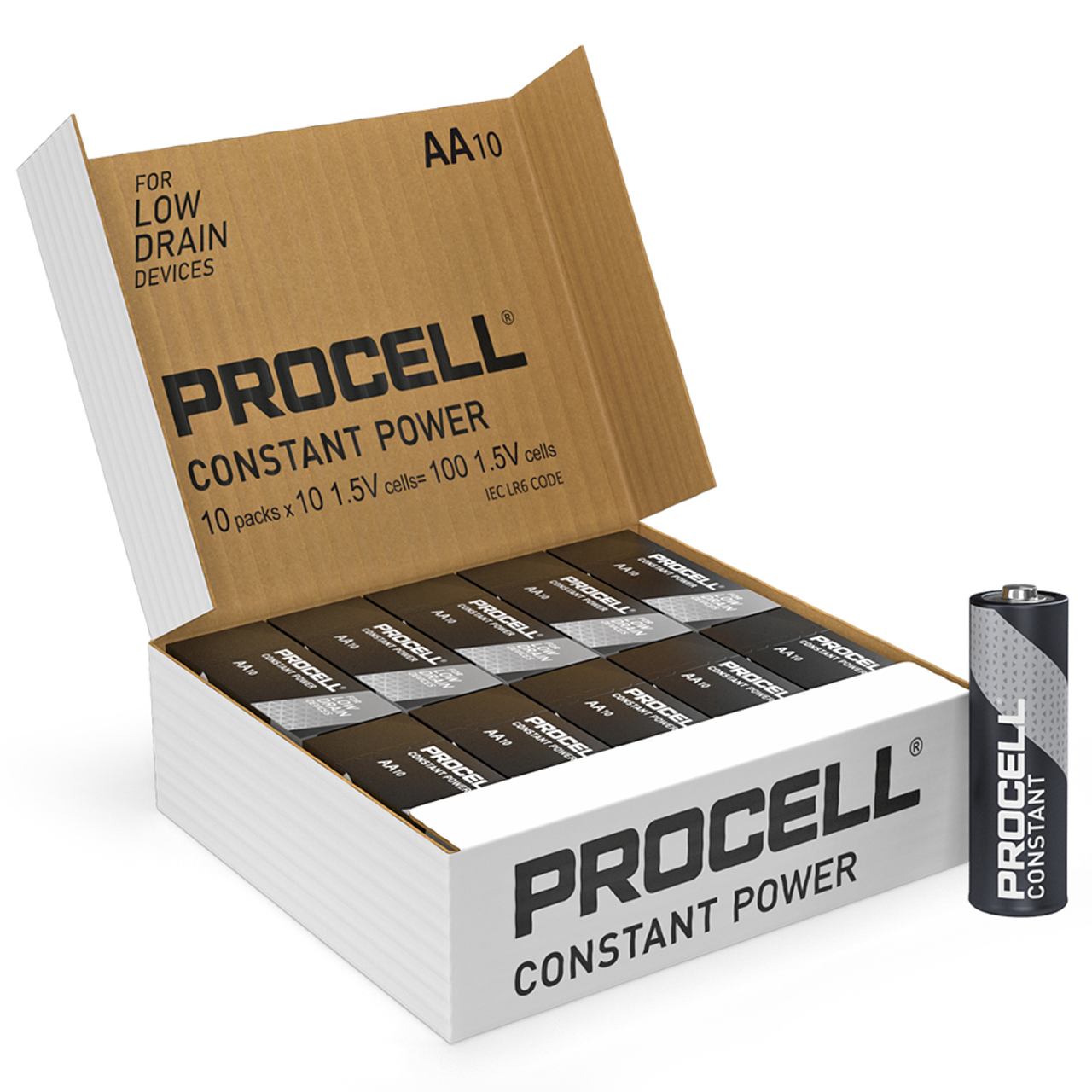 Duracell Procell Constant AA LR6 PC1500 Batteries