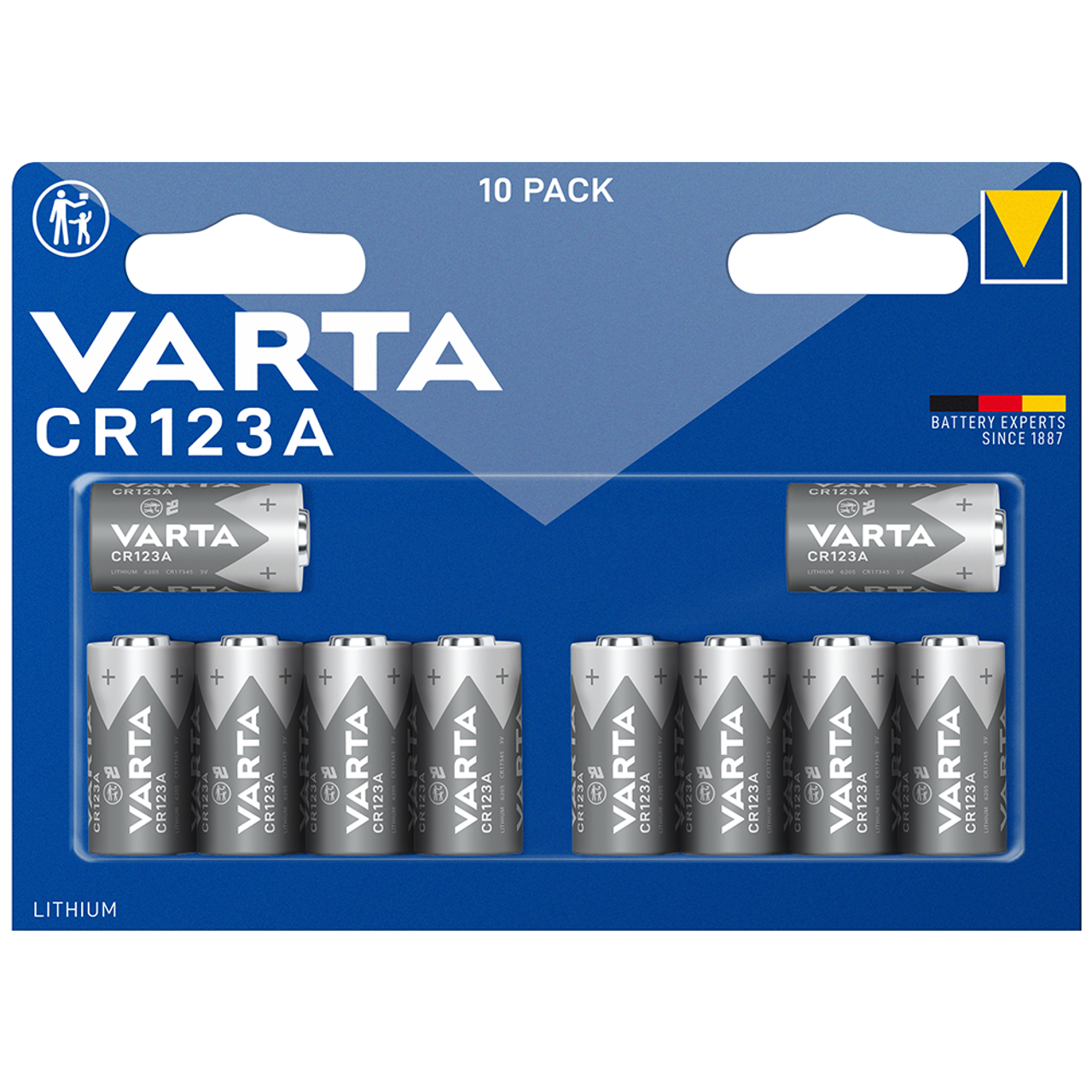 Panasonic CR123A Lithium Batteries in Bulk Boxes of 100