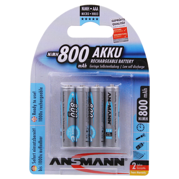 4 x Duracell Rechargeable AAA batteries 900 mAh NiMH LR03 HR03 ACCU DX2400  phone