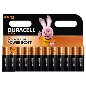 Duracell Plus AA LR6 Batteries | 12 Pack