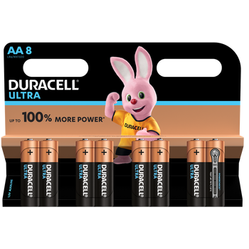 Duracell Ultra Alkaline AA Batteries, pack of 8