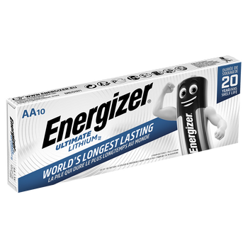 Energizer Ultimate Lithium AA LR6 L91 Batteries | 10 Pack Energizer Ultimate Lithium AA LR6 L91 Batteries | 10 Pack