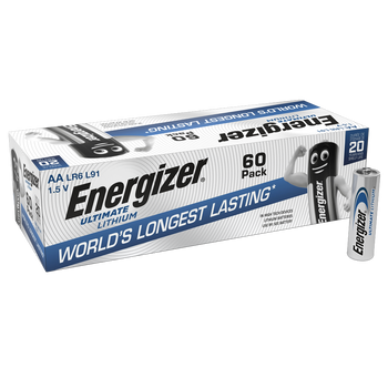 Energizer AA Ultimate Lithium Battery Pack Of 24 - Siffres