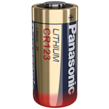 Panasonic CR123A 3V Long Lasting Lithium Batteries - 2 Pack 