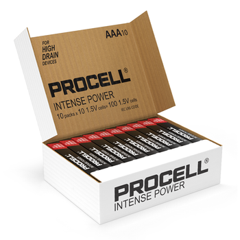 Duracell Procell Intense Power AAA LR03 PX2400 Batteries | Box of 100