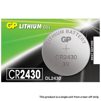 Duracell DL 2430 Lithium Coin Cell Battery, replaces CR2430