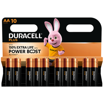 Duracell Plus AA LR6 Batteries | 10 Pack Duracell Plus AA LR6 Batteries | 10 Pack