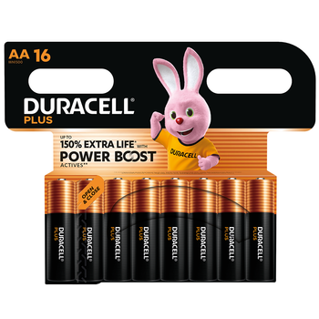 Duracell Plus AA LR6 Batteries | 16 Pack Duracell Plus AA LR6 Batteries | 16 Pack