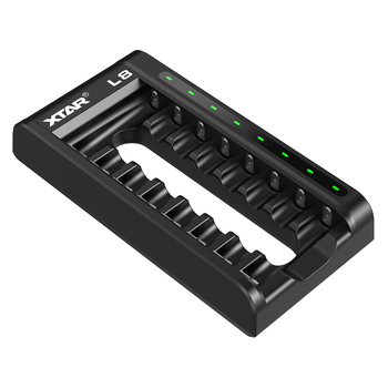 Xtar L8 8 Channel USB Charger for 1.5V Lithium & 1.2V NiMH AA/AAA Batteries Xtar L8 8 Channel USB Charger for 1.5V Lithium & 1.2V NiMH AA/AAA Batteries
