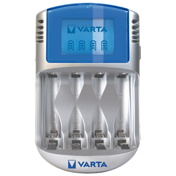 Varta LCD Battery Charger inc 4 x AA 2600mAh Batteries