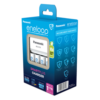 Panasonic Eneloop SmartPlus Charger inc. 4 x Eneloop  AA 2000mAh Batteries Panasonic Eneloop SmartPlus Charger inc. 4 x Eneloop  AA 2000mAh Batteries