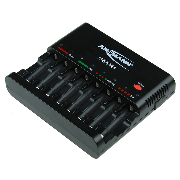 Ansmann Powerline 8 AA/AAA Battery Charger | UK/EU Plug