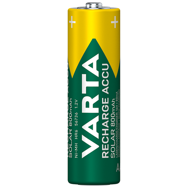 Varta Solar Garden Lights 800mAh AA Rechargeables (2 Pack)
