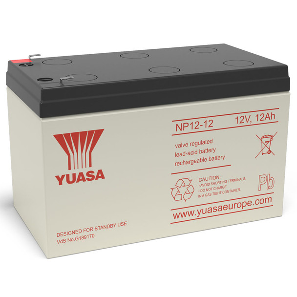 Yuasa NP12-12 VRLA Sealed Lead Acid Battery | 1 Pack