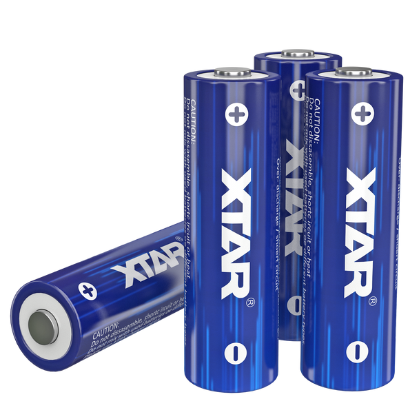 Xtar 1.5V AA 2500mAh Lithium Rechargeable Batteries | 4 Pack