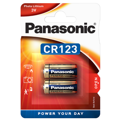 CR123A 3V Lithium, 2-pack or 10-pack