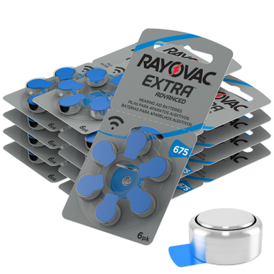 60 Batterie Per Apparecchi Acustici Rayovac 312 Extra Advanced
