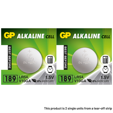 GP 189 LR54 Button Cell Batteries