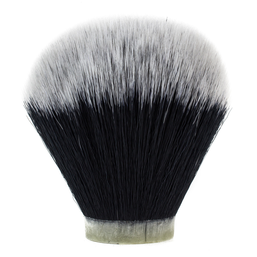 Synthetic Black and White Shaving Brush Knot (28mm x 70mm) Shave