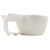 XL Plastic Shaving Bowl with Brush Holder (White) - Yaqi