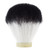 Black and white synthetic shaving brush knot