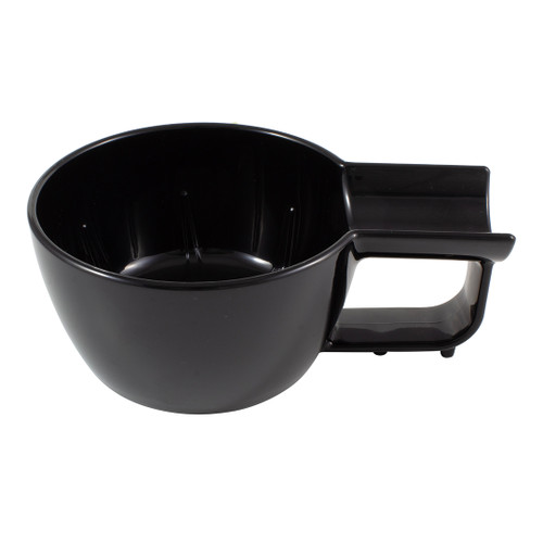 XL Plastic Shaving Bowl with Brush Holder (Black) Yaqi Shave