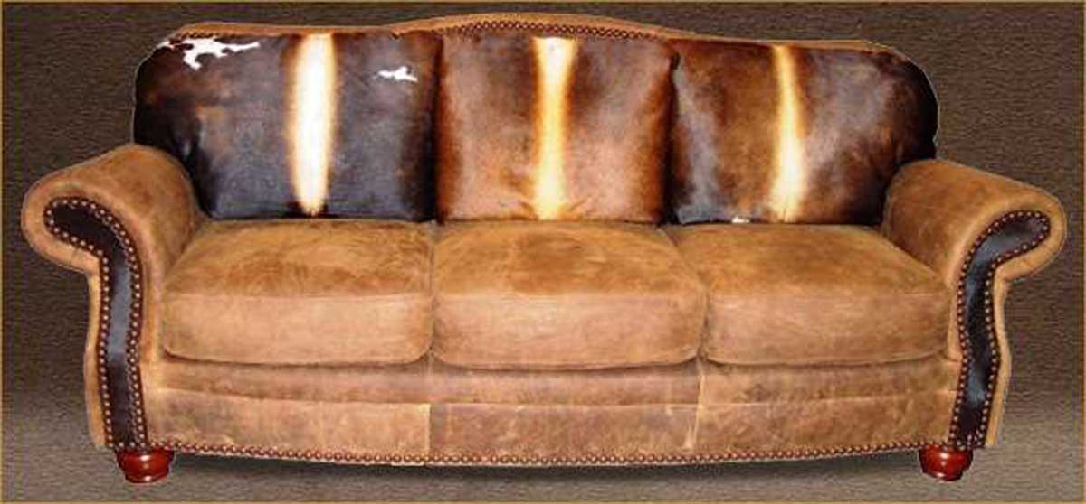 Rustic Cowhide Furniture