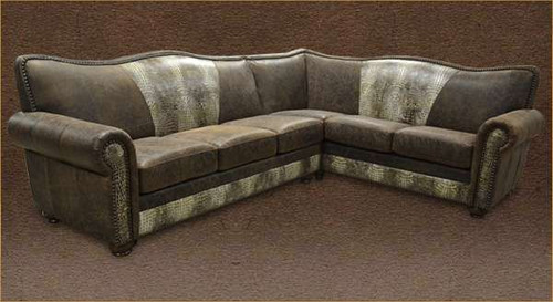 Rustic Living Room Sectionals Rustic Cowhide Furniture