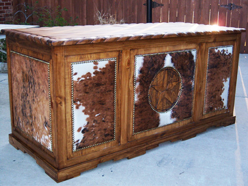 Country Western Cowhide Wooden Double Pedestal
Executive Desk with star and rope edge Country Western Cowhide Wooden Double Pedestal
Executive Desk with star and rope edge