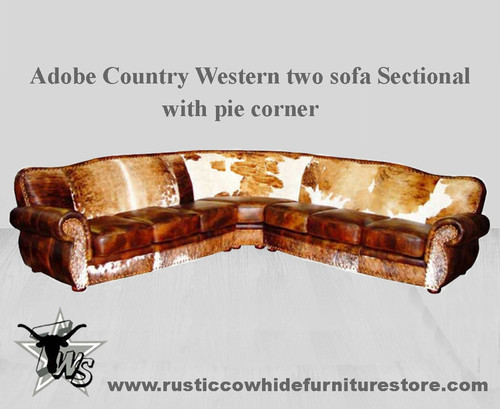 adobe-country-western-cowhide-leather-2-sofa-sectional