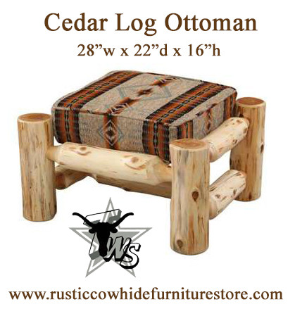 cedar-log-ottoman