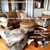 waltz-4-piece-rustic-furniture-group-cowhide-and-alligator-embossed-leather