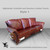 highlander-smooth-brown-leather-tri-color-cowhide-sofa-style-1
