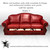 waltz-red-leather-sofa-with-cowhide-fringe-and-embossed-leather-accent waltz-red-leather-sofa-with-cowhide-fringe-and-embossed-leather-accent