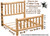 white cedar log queen size bed frame only with dimensions
