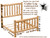 double size full cedar log bed and frame